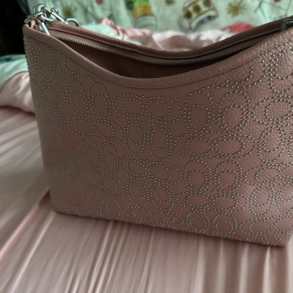 Elegant Pink Studded Women's Bag
